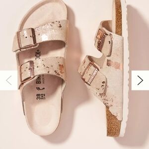 Birkenstock Metallic Arizona Sandals
